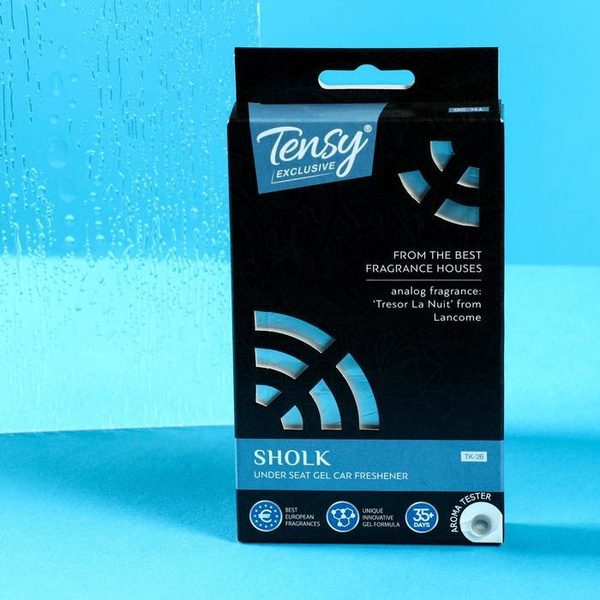 Tensy, Ароматизатор под сиденье Tensy Шёлк, гелевый, с пробником, 110 ...