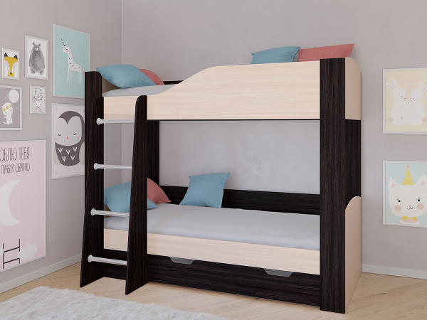 Двухъярусная кровать РВ-Мебель newАстра 2x110x155 см - купить по ...