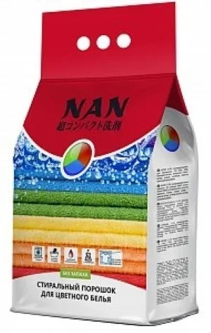NAN Стиральный порошок 2400 г Для белых тканей - купить с доставкой по ...