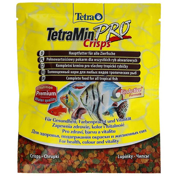 Tetra Min Pro Crisps / Корм-чипсы Тетра для всех видов рыб 12 г (саше ...