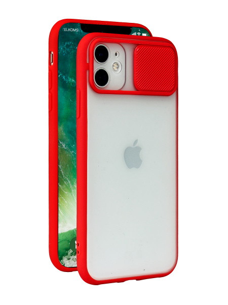 Чехол на iPhone 11 / Айфон 11 с защитой камеры/ Пластиковый, матовый ...