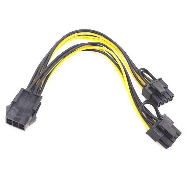 Переходник питания для видеокарт 6 на 8 пин / 6 pin на 2 х 8 pin ...