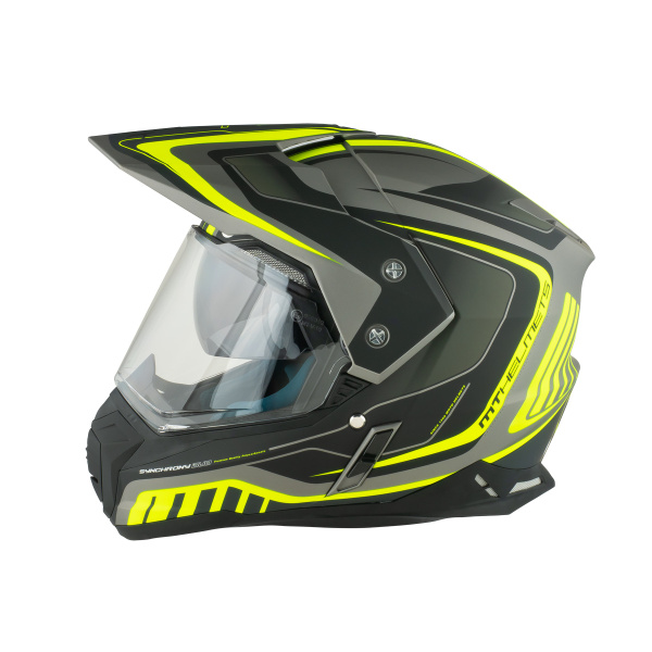 Кроссовый шлем для мотоцикла эндуро с визором MT SYNCHRONY Duo Sport ...