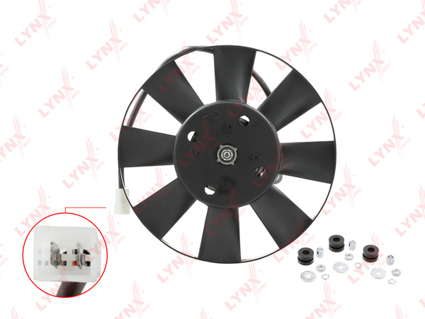 Электровентилятор охлаждения LYNX RF1582 ( Вентилятор радиатора ) ВАЗ ...