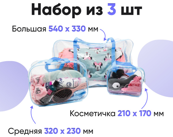 Сумка для для мам и малыша. Сумка в роддом прозрачная 3 в 1. - купить с ...