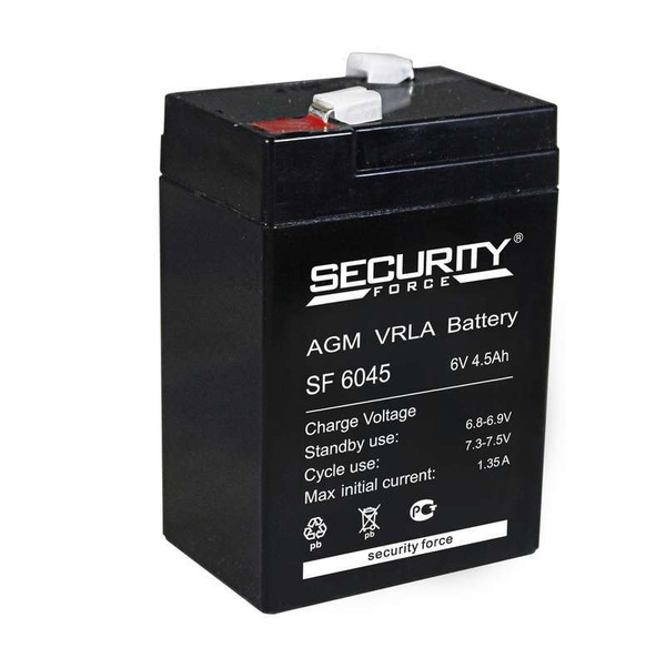Аккумулятор 6В 4.5А.ч Security Force SF 6045 - купить с доставкой по ...