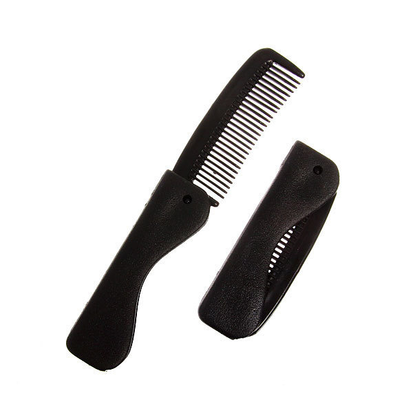Складная расческа для волос (черный) - купить с доставкой по выгодным ...