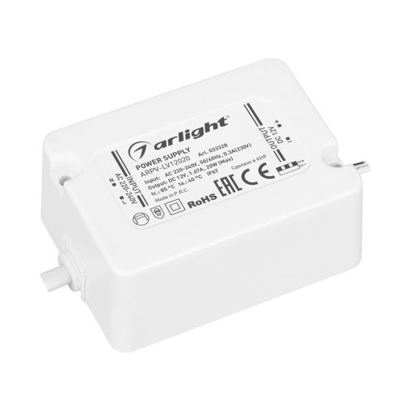 Блок питания для светодиодной ленты Arlight, 12В, 20 Вт, IP67 - купить ...