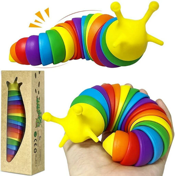 Игрушка Антистресс Слизень для развития моторики/ Finger Slug ...