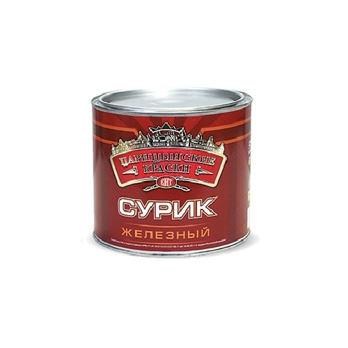 Краска Царицынские краски Сурик железный, Масляная, коричнево-красный ...