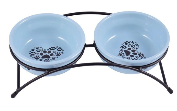 Миски керамические на подставке КерамикАрт для собак и кошек двойные ...