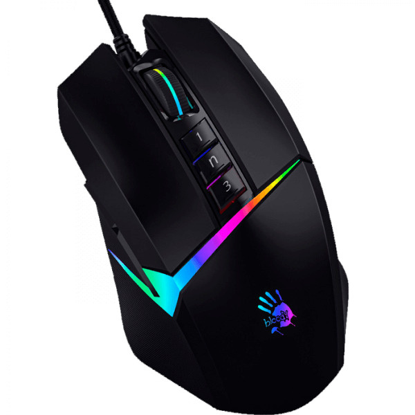 Игровая мышь проводная A4Tech Bloody W60 Max Black 1381020, черный ...