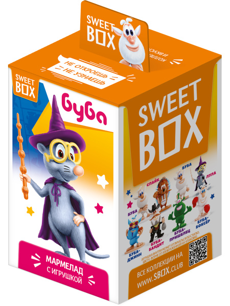 Sweet Box Конфитрейд Свитбокс Буба 2 Мармелад с игрушкой, 10г (штука ...