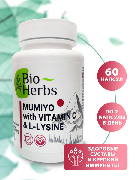MUMIYO with VITAMIN C & L-LYSINE/ общеукрепляющие витамины для женщин и ...