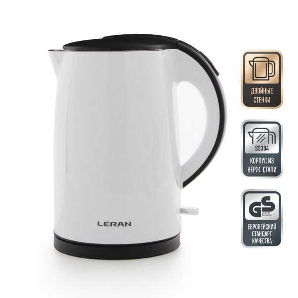 Купить электрический чайник Leran EKM-1759 DW, Пластик по низкой цене ...