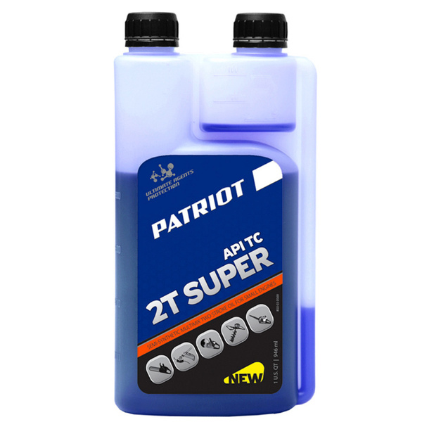 Масло 2-х тактное с дозатором PATRIOT 850030569 Super Active 2T 0,946л ...