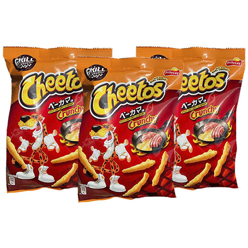 Cheetos Crunchy Camembert Cheese and Bacon - Японские Кранчи Читос. Сыр ...