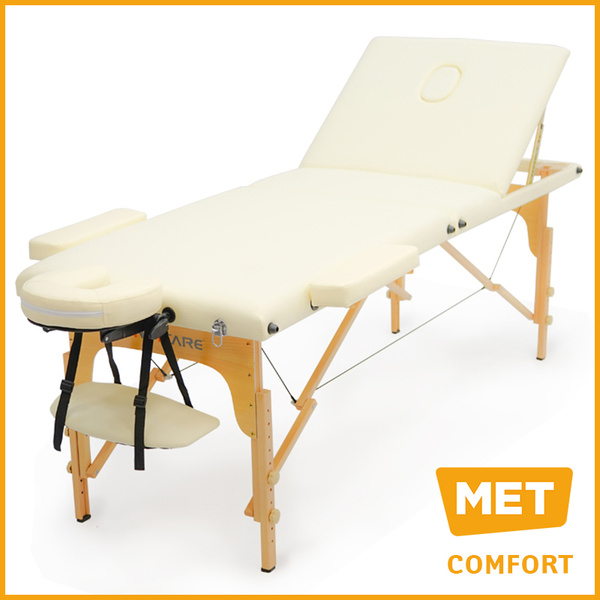 Массажный стол складной MET Comfort W3 Кушетка с регулировкой высоты на ...