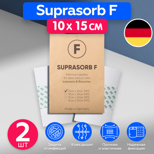 Супрасорб Ф (Suprasorb F) Пленка для заживления тату за 5 дней - 10 см ...