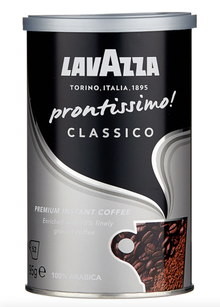 Кофе Растворимый Lavazza Prontissimo Classico с Молотым Кофе 95 гр ...