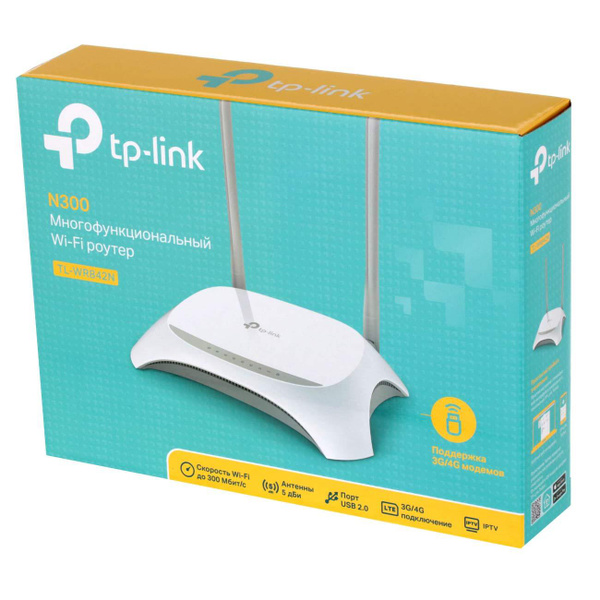 Роутер TP-Link N300 3G/4G (TL-WR842N v5.0), белый, 2.4 ГГц купить по ...