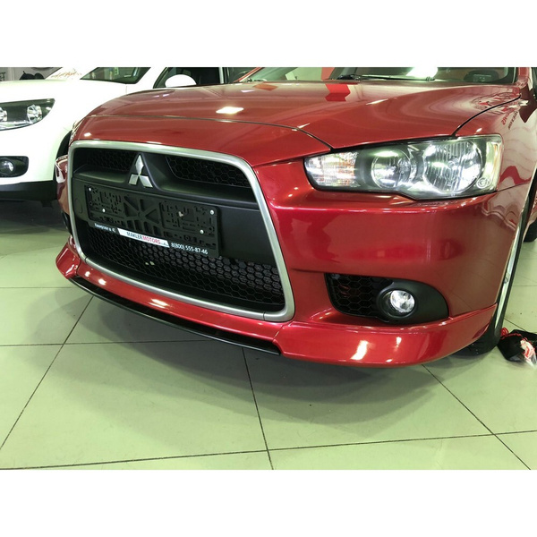 Вставка между клыками Лансер 10 рестайлинг Lancer X 11-17. Структурный ...