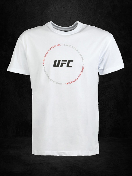 Футболка UFC, размер 54, цвет белый, черный, Хлопок 100% - купить по ...