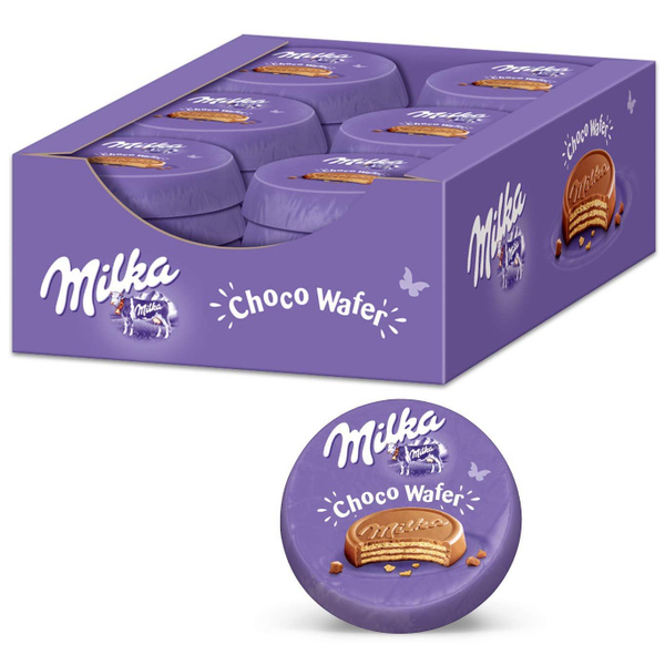 Вафля в шоколаде Милка Вафер 30 г*30 шт/ Milka Choco Wafer Cookies 30 g ...