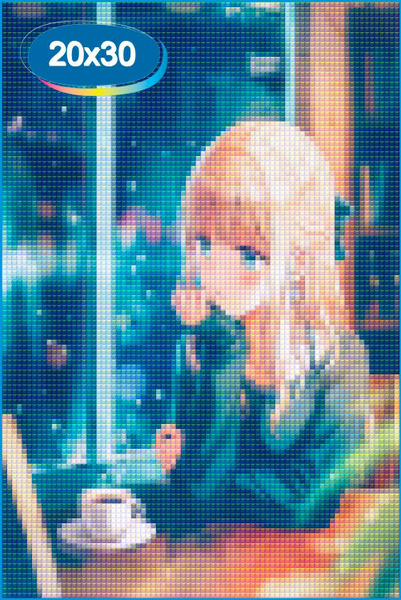 Алмазная мозаика люди, девушки, аниме 20х30 см Алмазная Фея AF-4354 ...