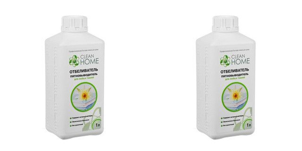 Clean Home Отбеливатель-пятновыводитель, Для любых тканей 1000 мл, 2 уп ...