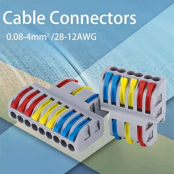 Клемма типа Ваго (WAGO) 9х3 контакта, проходная разветвительная ...