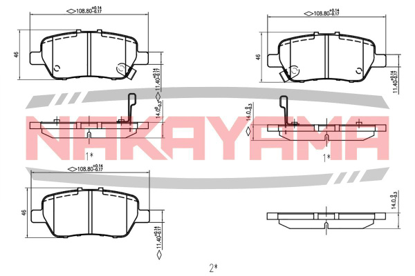 Колодки тормозные Nakayama HP8628NY - купить по низким ценам в интернет ...