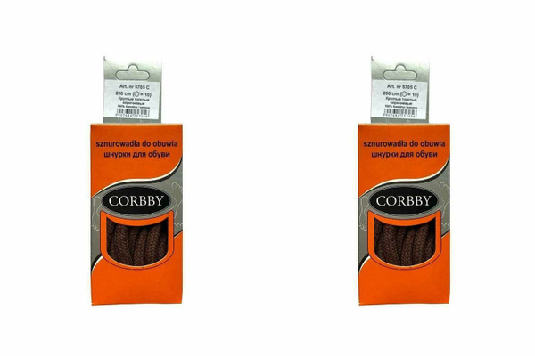 Шнурки Corbby, коричневый, Хлопок, 180 см купить по низкой цене с ...