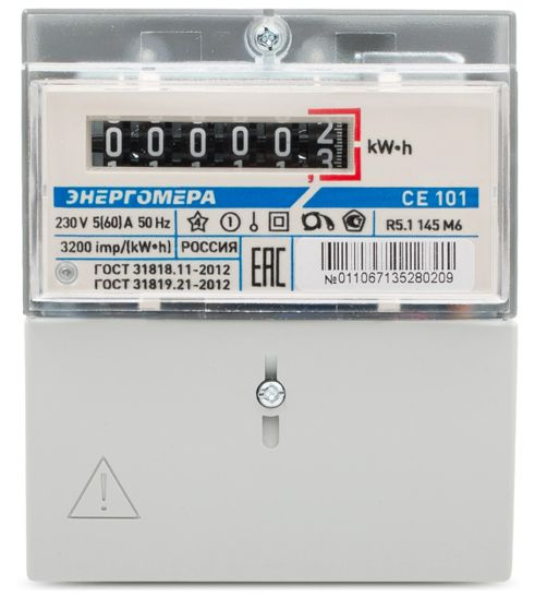 Счетчик электроэнергии НЕВА CE101 R5 145 M6(5-60A), Однофазный купить ...