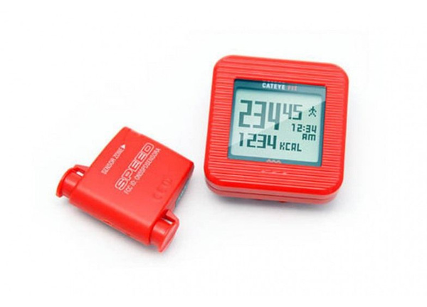 CAT EYE Велокомпьютер CC-PD100W Red - купить с доставкой по выгодным ...
