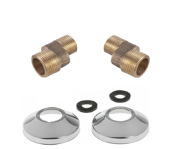 Характеристики Эксцентрики для смесителя 2 шт, гайки 1/2" и 3/4" OUTE ...