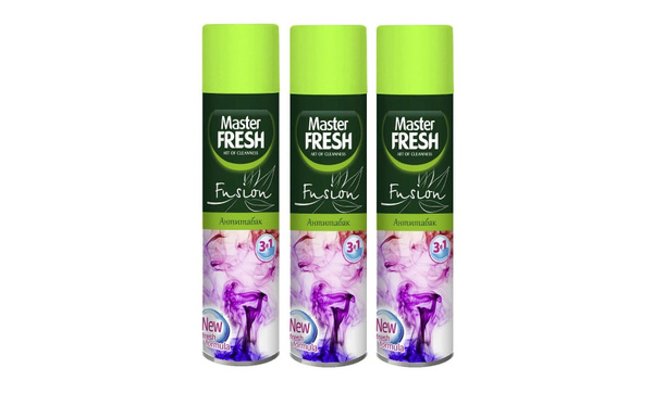 Master Fresh Освежитель воздуха "Антитабак", 300 мл, 3 штуки купить на ...