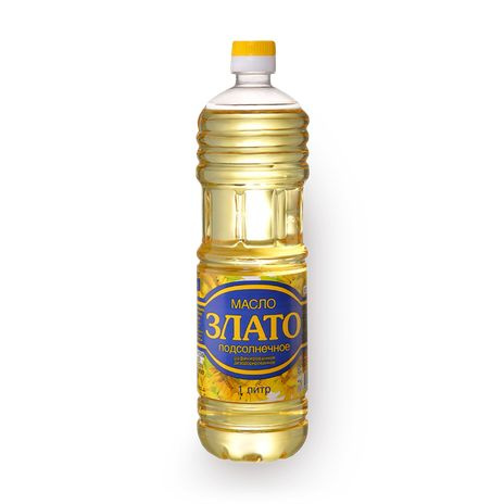 Масло подсолнечное ЗЛАТО, 1 литр*3шт - купить с доставкой по выгодным ...