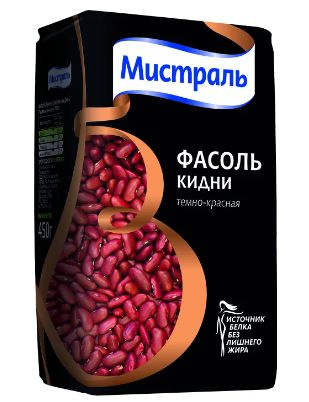 Мистраль Фасоль Кидни темно-красная 450гр.*3шт. - купить с доставкой по ...