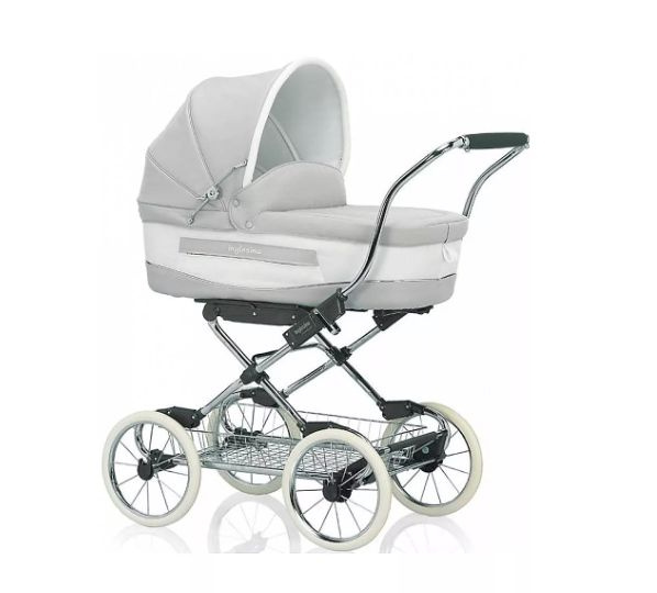 Коляска Inglesina Vittoria (шасси Comfort)/белая-серая - купить с ...