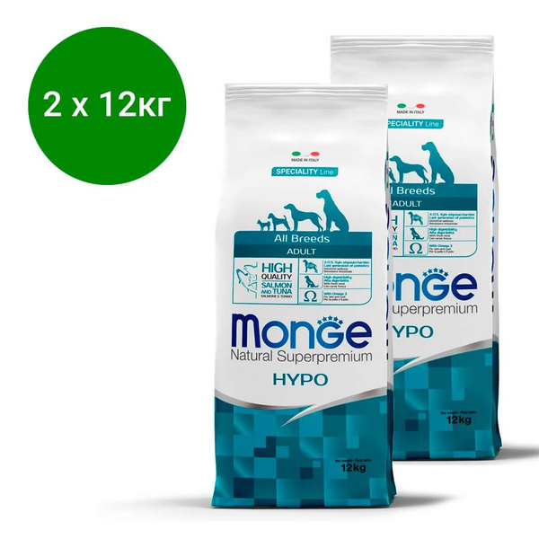 Корм сухой Monge Dog Speciality Hypoallergenic All Breeds Adult для ...