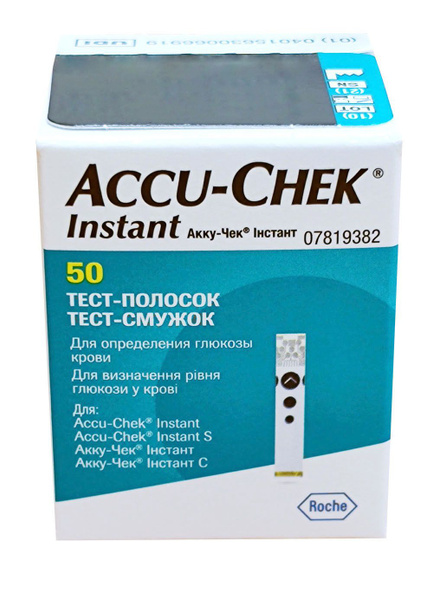 Тест-полоски Акку-Чек Инстант (Accu-Chek Instant) №50 - купить с ...