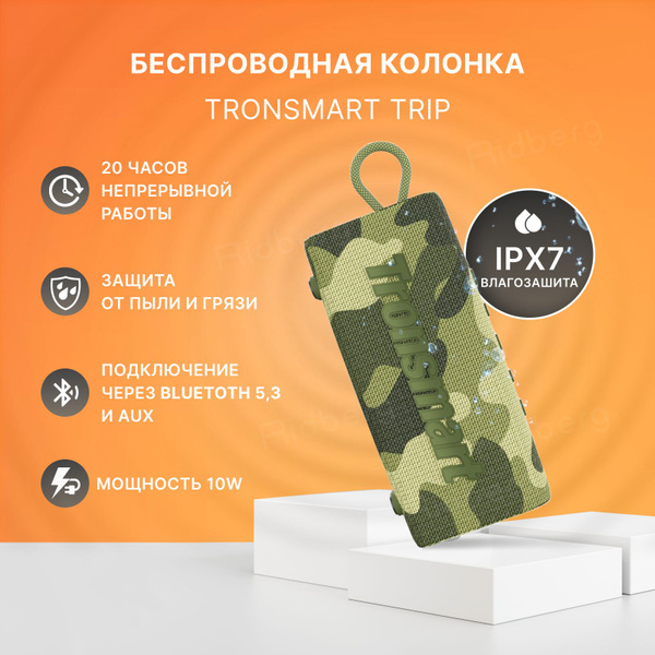 Беспроводная колонка Tronsmart Tronsmart_Trip10_ Ridberg - купить по ...