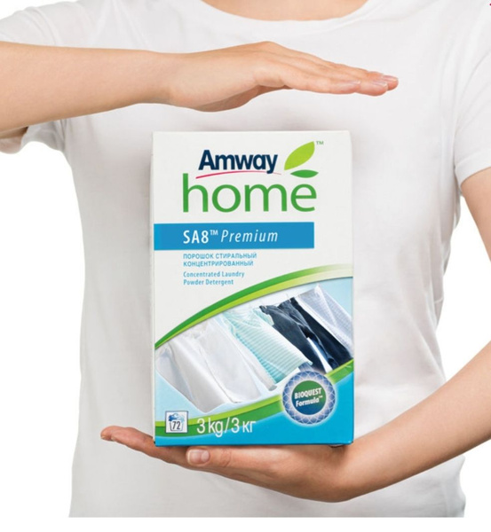 Порошок 3 кг стиральный концентрированный SA8 Premium, Amway / Порошок ...