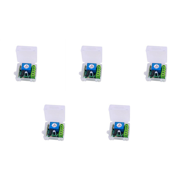 5X DC 12 В 1CH RF релейный приемник 433 МГц Универсальный беспроводной ...