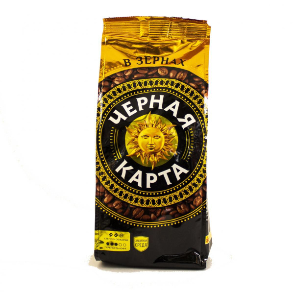 Черная Карта Кофе, в зернах, 500 г - купить с доставкой по выгодным ...
