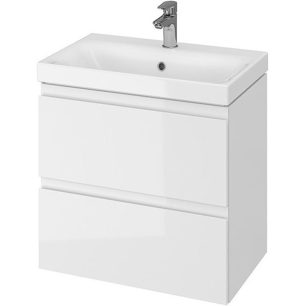 Тумба под раковину Cersanit Moduo Slim 60 SB-SZ-MOD-MO60Sl/Wh подвесная ...