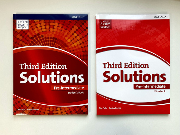 Solutions Pre-intermediate Third Edition, Student Book + Workbook + CD ...