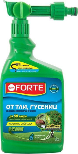 Средство от тли, гусениц и других вредителей в саду, 1 л, канистра с ...