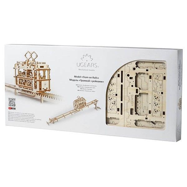 Конструктор деревянный UGEARS 70008 Трамвай с рельсами - купить с ...
